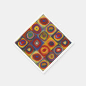 Kandinsky Farbstudie Quadrate Kleurrijke Vierkante Servet (Hoek)