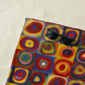 Kandinsky Farbstudie Quadrate Kleurrijke Vierkante Strandlaken (In situ)