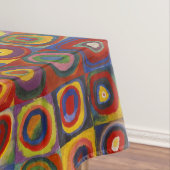 Kandinsky Farbstudie Quadrate Kleurrijke Vierkante Tafelkleed (Voorbeeld)