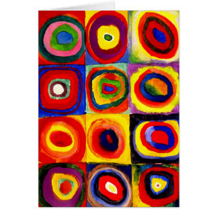 Kandinsky Farbstudie Quadrate Vierkantjes Cirkels