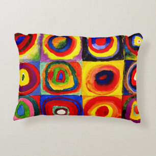 Kandinsky Farbstudie Quadrate Vierkantjes Cirkels  Accent Kussen