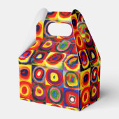 Kandinsky Farbstudie Quadrate Vierkantjes Cirkels  Bedankdoosjes (Achterkant)