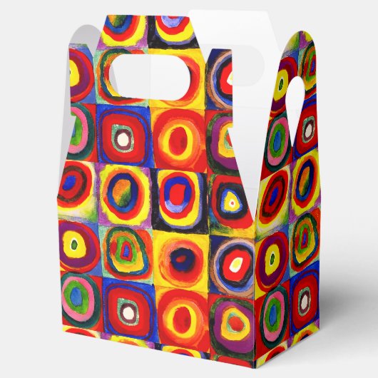 Kandinsky Farbstudie Quadrate Vierkantjes Cirkels Bedankdoosjes (Geopend)