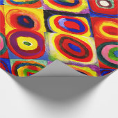 Kandinsky Farbstudie Quadrate Vierkantjes Cirkels  Cadeaupapier (Hoek)