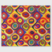 Kandinsky Farbstudie Quadrate Vierkantjes Cirkels  Cadeaupapier (Vlak)