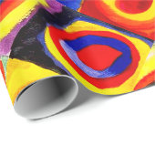 Kandinsky Farbstudie Quadrate Vierkantjes Cirkels  Cadeaupapier (Rol Hoek)