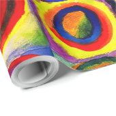 Kandinsky Farbstudie Quadrate Vierkantjes Cirkels Cadeaupapier (Rol Hoek)