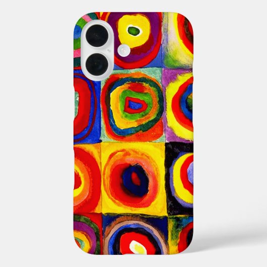Kandinsky Farbstudie Quadrate Vierkantjes Cirkels Case-Mate iPhone Case (Achterkant)