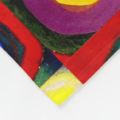 Kandinsky Farbstudie Quadrate Vierkantjes Cirkels  Fleece Deken (Hoek)