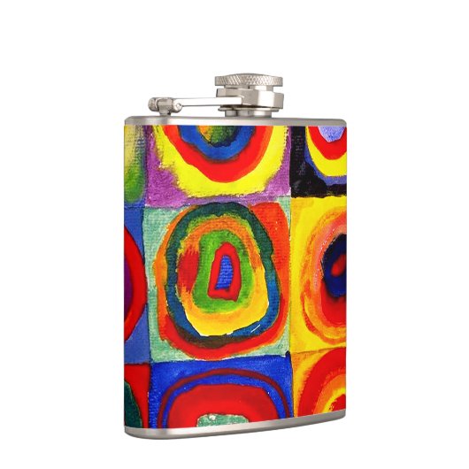 Kandinsky Farbstudie Quadrate Vierkantjes Cirkels  Heupfles (Rechts)