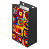 Kandinsky Farbstudie Quadrate Vierkantjes Cirkels Klein Cadeauzakje (Voorkant Gekanteld)
