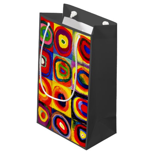Kandinsky Farbstudie Quadrate Vierkantjes Cirkels Klein Cadeauzakje (Achterkant Gekanteld)
