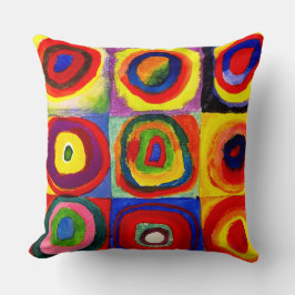 Kandinsky Farbstudie Quadrate Vierkantjes Cirkels  Kussen
