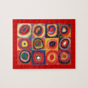 Kandinsky Farbstudie Quadrate Vierkantjes Cirkels  Legpuzzel