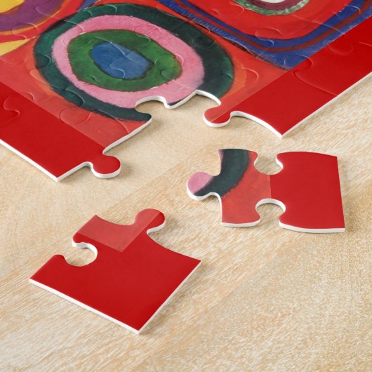 Kandinsky Farbstudie Quadrate Vierkantjes Cirkels  Legpuzzel (Zijkant)