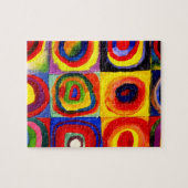 Kandinsky Farbstudie Quadrate Vierkantjes Cirkels Legpuzzel (Horizontaal)