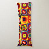 Kandinsky Farbstudie Quadrate Vierkantjes Cirkels Lichaamskussen (Voorkant Verticaal)