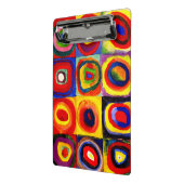 Kandinsky Farbstudie Quadrate Vierkantjes Cirkels Mini Klembord (Angled2)