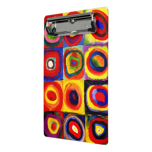 Kandinsky Farbstudie Quadrate Vierkantjes Cirkels Mini Klembord (Angled2)