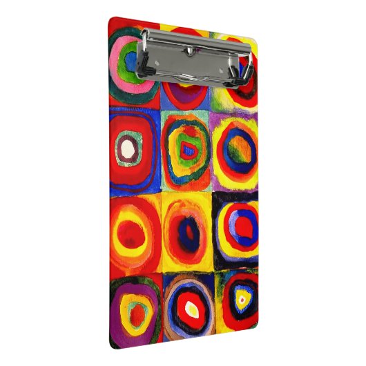 Kandinsky Farbstudie Quadrate Vierkantjes Cirkels Mini Klembord (Schuin)