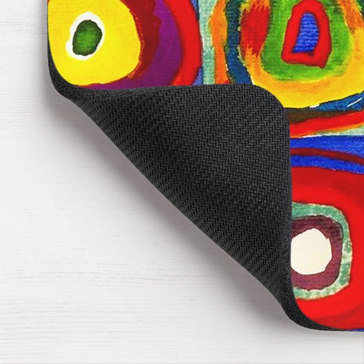 Kandinsky Farbstudie Quadrate Vierkantjes Cirkels  Muismat (Hoek)