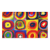 Kandinsky Farbstudie Quadrate Vierkantjes Cirkels  Naambadge (Voorkant)