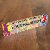 Kandinsky Farbstudie Quadrate Vierkantjes Cirkels  Naambordje (Zijkant)