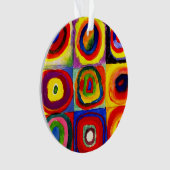 Kandinsky Farbstudie Quadrate Vierkantjes Cirkels  Ornament (voorkant)