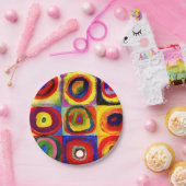 Kandinsky Farbstudie Quadrate Vierkantjes Cirkels  Papieren Bordje (Feest)