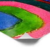 Kandinsky Farbstudie Quadrate Vierkantjes Cirkels  Perfect Poster (Hoek)