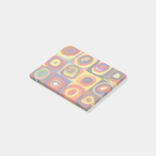 Kandinsky Farbstudie Quadrate Vierkantjes Cirkels  Post-it® Notes (Schuin)