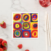 Kandinsky Farbstudie Quadrate Vierkantjes Cirkels Servetten (Insitu)