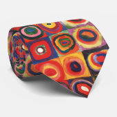 Kandinsky Farbstudie Quadrate Vierkantjes Cirkels  Stropdas (Opgerold)