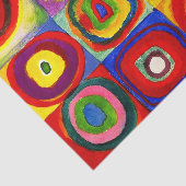 Kandinsky Farbstudie Quadrate Vierkantjes Cirkels  Tissuepapier (Detail)