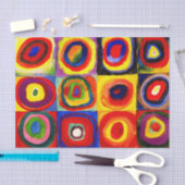 Kandinsky Farbstudie Quadrate Vierkantjes Cirkels  Tissuepapier (Craft)