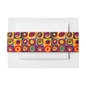 Kandinsky Farbstudie Quadrate Vierkantjes Cirkels  Uitnodigingen Wikkel (Voorkant Voorbeeld)