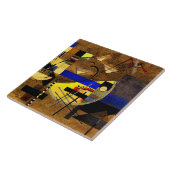 Kandinsky - Feest III, abstracte kunst Tegeltje (Zijkant)