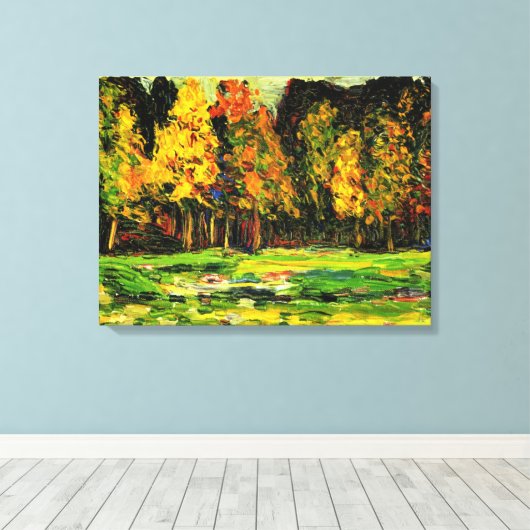 Kandinsky - Forest Edge Canvas Afdruk (Insitu (Houten vloer))