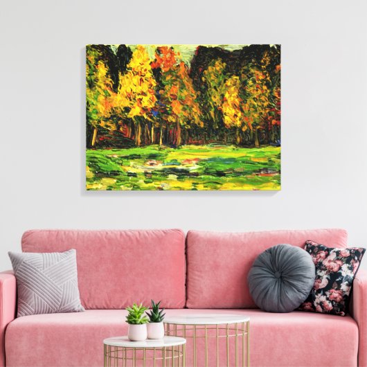 Kandinsky - Forest Edge Canvas Afdruk (Insitu (Woonkamer))