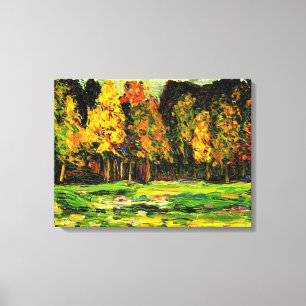 Kandinsky - Forest Edge Canvas Afdruk