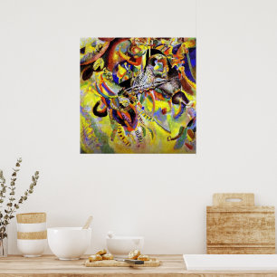 Kandinsky - Fugue, abstracte schilderkunst, Poster