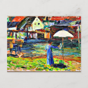 Kandinsky - Gabriele Munter Painting in Kallmunz Briefkaart