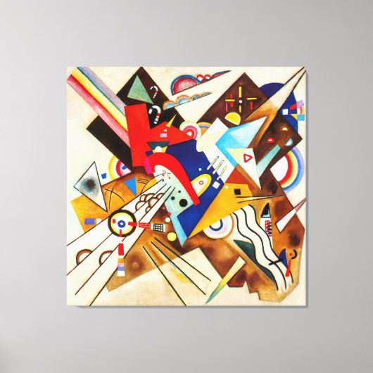 KANDINSKY - GEACCENTUEERDE HOEKEN (1922) - Bauhaus Canvas Afdruk (Voorkant)