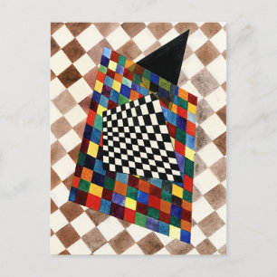 Kandinsky - Gecontroleerde, kleurrijke abstracte k Briefkaart
