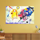 KANDINSKY - GEEL ROOD BLAUW - 1925 - Bauhaus - Canvas Afdruk (Insitu (Woonkamer))