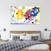 KANDINSKY - GEEL ROOD BLAUW - 1925 - Bauhaus - Canvas Afdruk (Insitu (Slaapkamer))