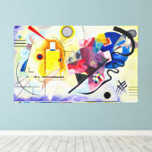 KANDINSKY - GEEL ROOD BLAUW - 1925 - Bauhaus - Canvas Afdruk (Insitu (Houten vloer))