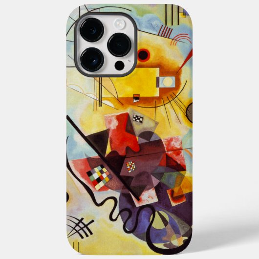 Kandinsky Geel Rood Blauw Abstracte Kunst Case-Mate iPhone Case (Achterkant)