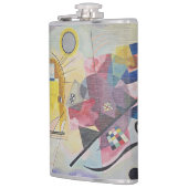 Kandinsky Geel Rood Blauw Abstracte Kunst Fles Heupfles (Links)