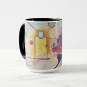 Kandinsky Geel Rood Blauw Abstracte Magische Mok (Voorkant links)